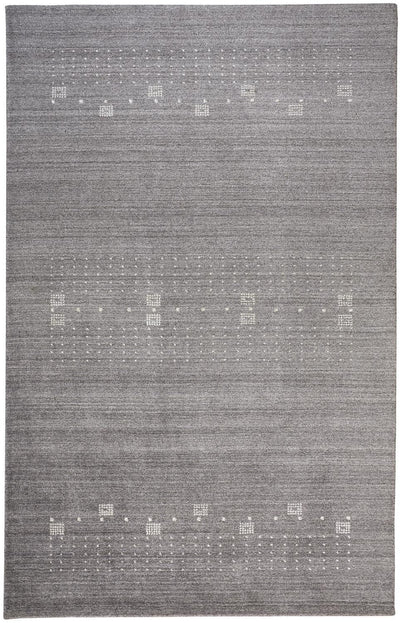 Yurie Hand Knotted Gray and Ivory Rug by BD Fine Flatshot Image 1 grid__image-ratio-97