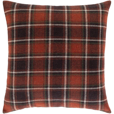Brenley BRN-006 Woven Square Pillow in Dark Red & Dark Brown by Surya grid__image-ratio-63