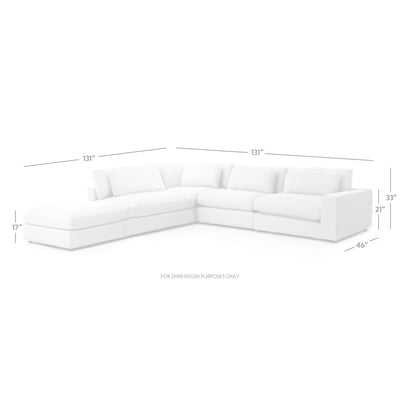 bloor 4 piece sectional with ottoman by bd studio 3