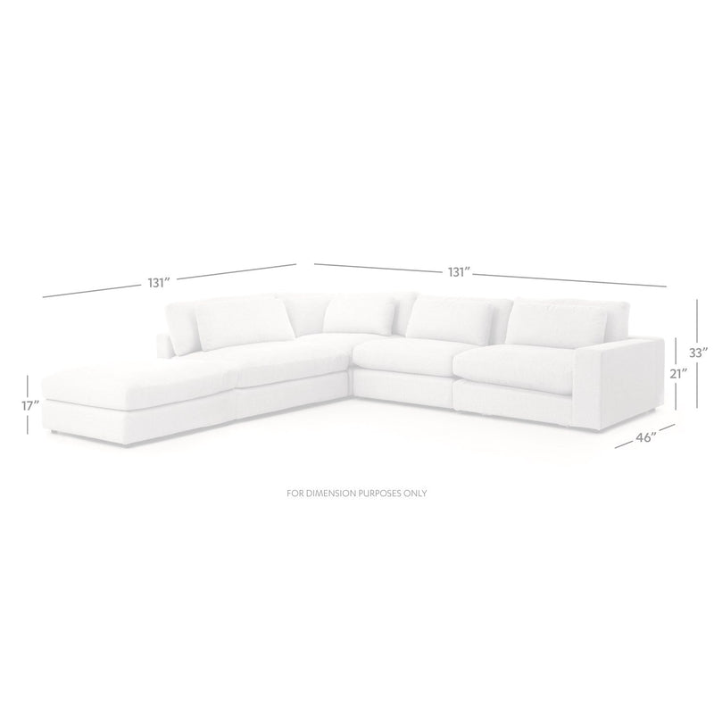 bloor 4 piece sectional with ottoman by bd studio 3