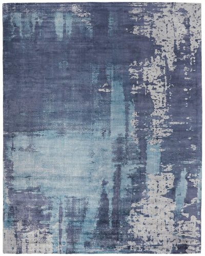 Cashel Hand Woven Navy and Ocean Blue Rug by BD Fine Flatshot Image 1 grid__image-ratio-73