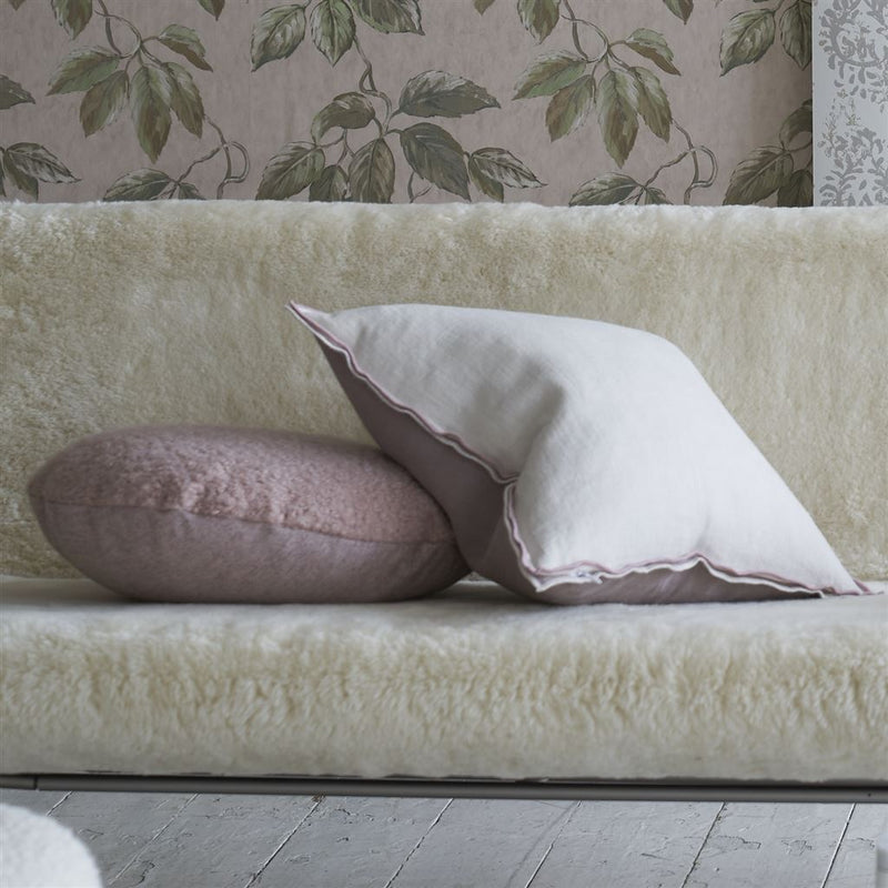 Brera Lino Cameo & Parchment Decorative Pillow