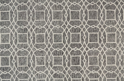 Veran Hand Tufted Gray and Ivory Rug by BD Fine Texture Image 1