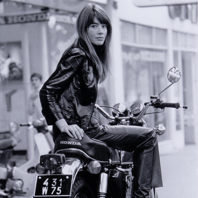 Francoise Hardy On Bike By Getty Images