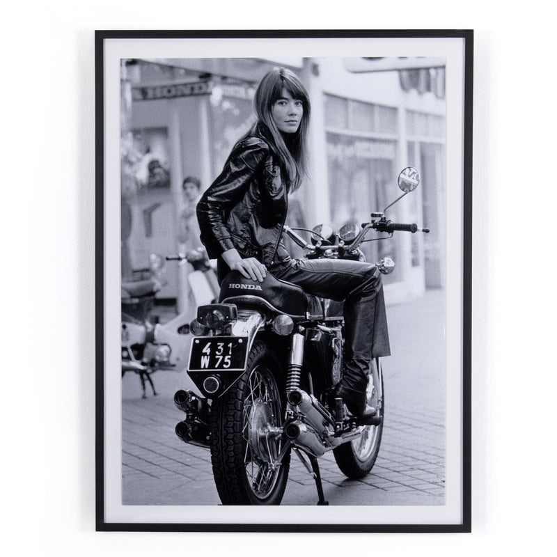 Francoise Hardy On Bike By Getty Images