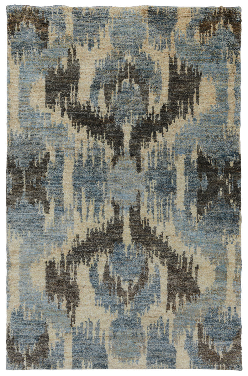 Ithaca Ikat Rug in Blue by BD Home