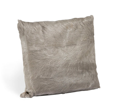 Goat Skin Light Grey Bolster Pillow 2