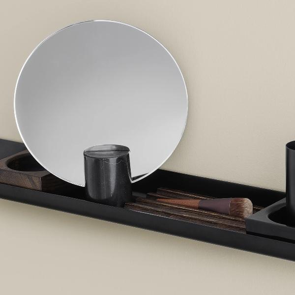 PESA Marble Table Mirror in Black