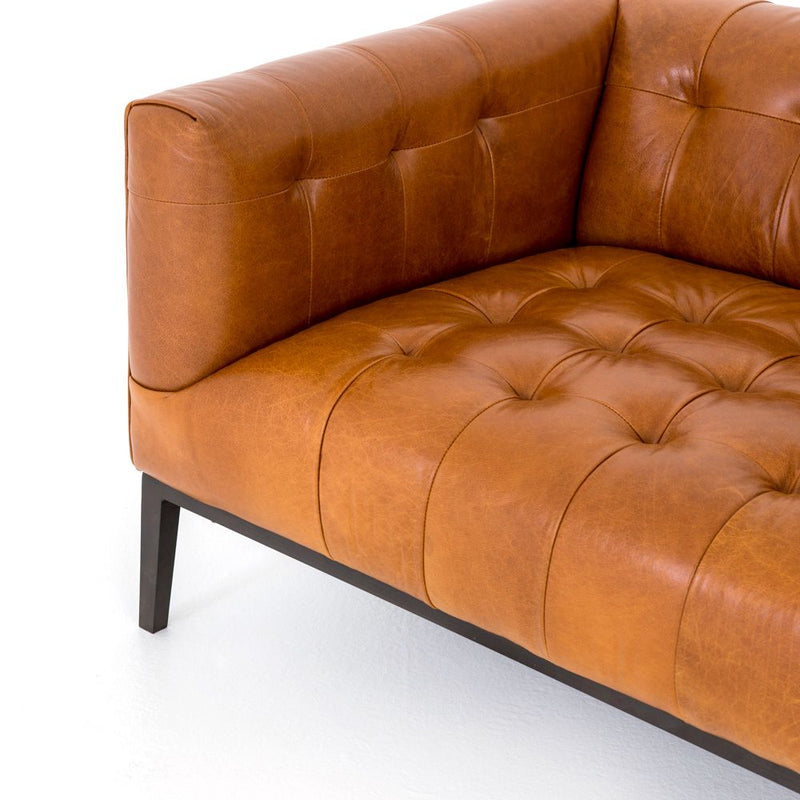 Marlin Leather Sofa In Manhattan Sycamore