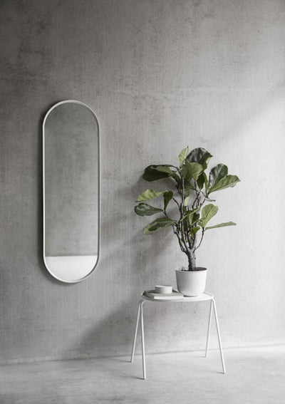 Oval Wall Mirror in Black design by Menu