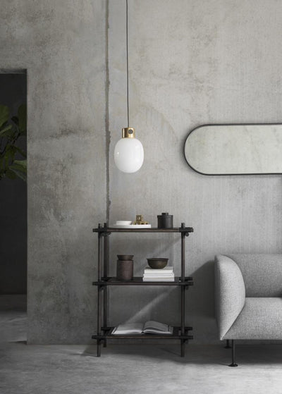 Oval Wall Mirror in Black design by Menu