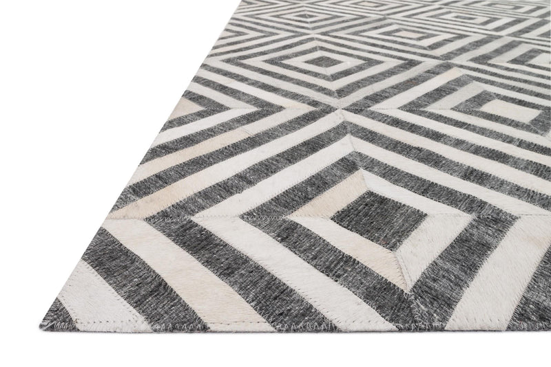 Dorado Rug in Charcoal & Ivory by Loloi