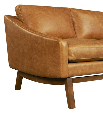 Dutch Leather Sofa in Badger