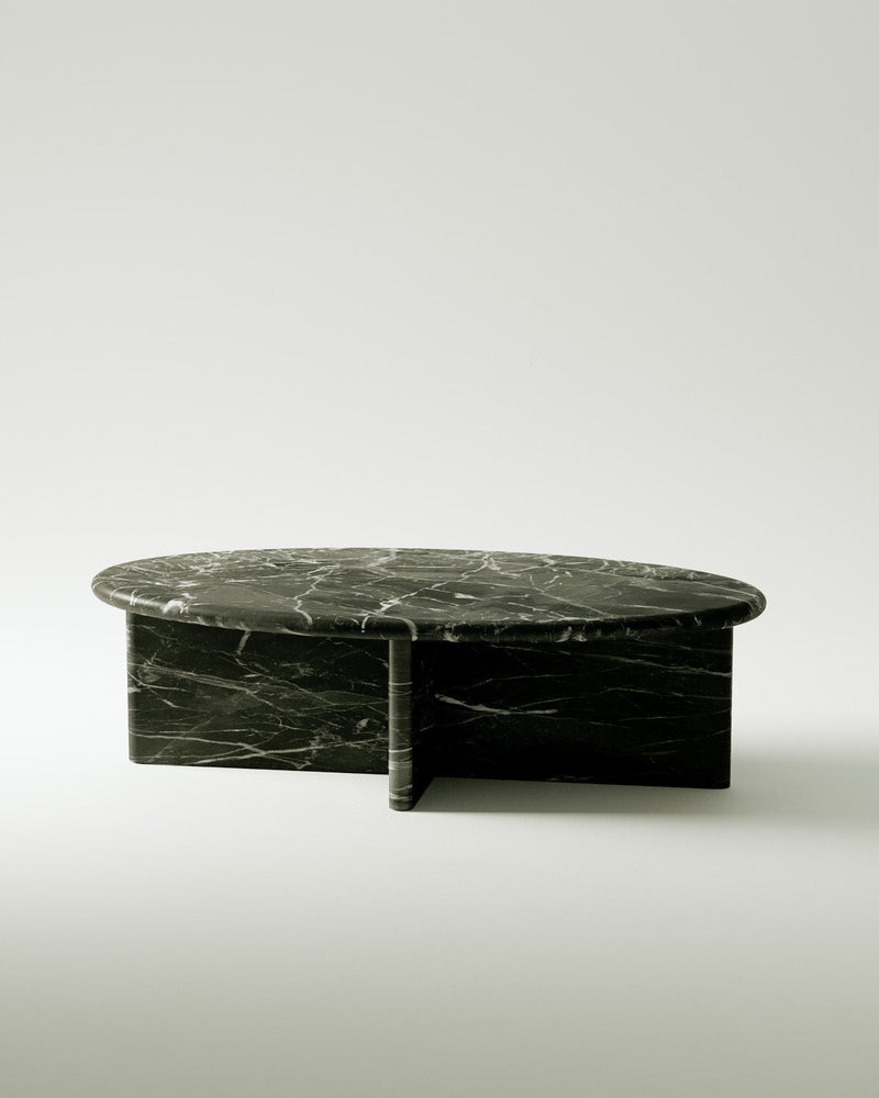 Pernella Oval Coffee Table in Solid Stone