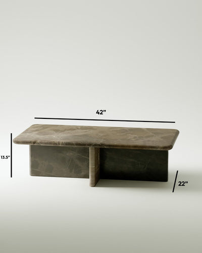 plinth small rectangular marble coffee table csl4212s slm 18