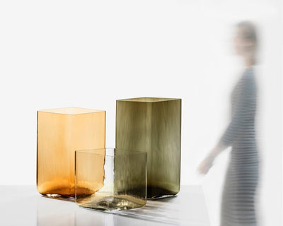 Ruutu Vase in Various Sizes & Colors design by Ronan and Erwan Bouroullec for Iittala