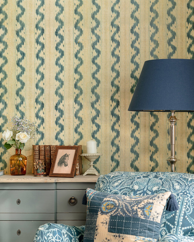 Vintage Ikat Wallpaper from the Woodstock Collection by Mind the Gap