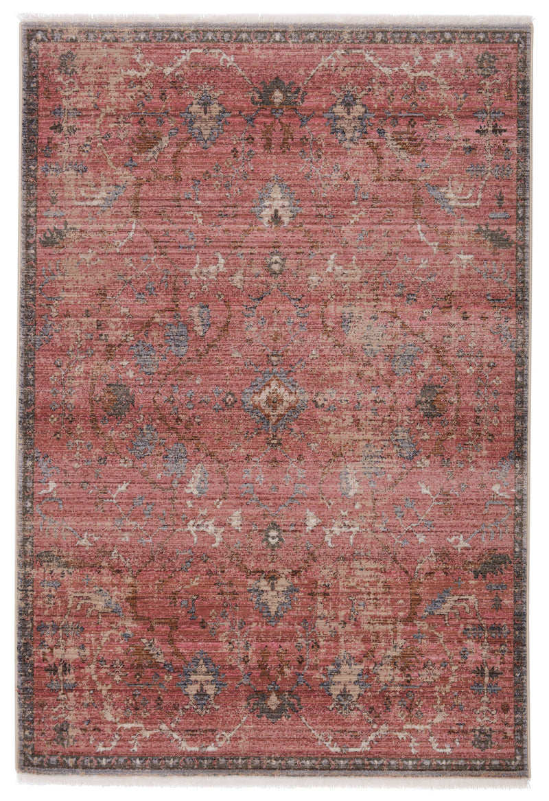 Marcella Oriental Rug in Pink & Gray
