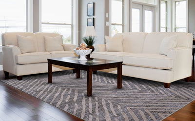Vanhorn Stormy and Opal Gray Rug by BD Fine Roomscene Image 1
