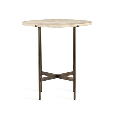 Arlington Lamp Table in Travertine design by Interlude Home