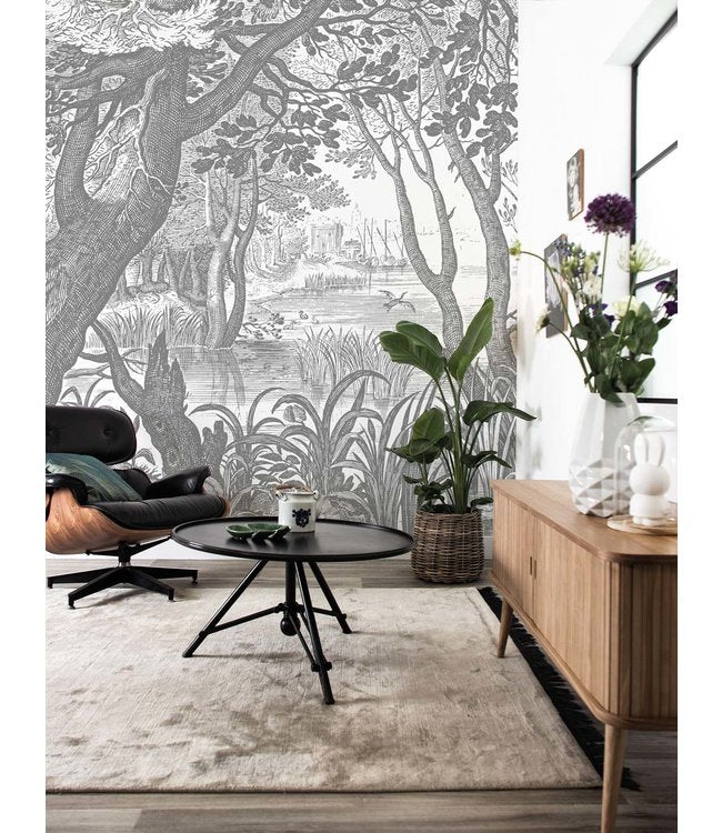 Engraved Landscapes No. 1 Wall Mural by KEK Amsterdam